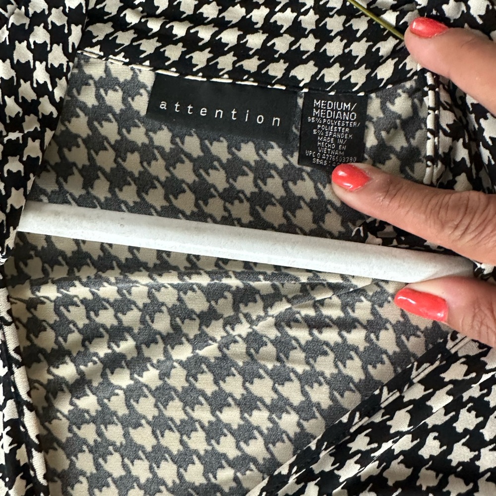 Checkered wrap around dress